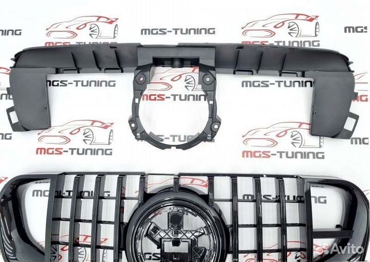 Решетка Mercedes GLS X167 GT Black(черная) Brabus