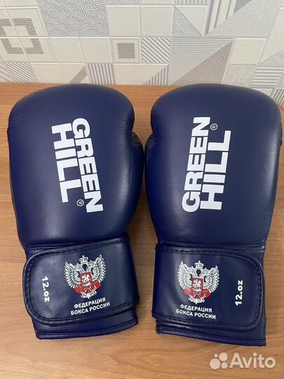 Боксерские перчатки 12 oz green hill