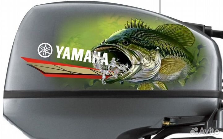 Наклейки на лодочные моторы (винилография)