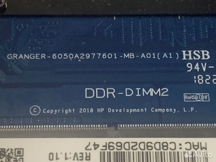Материнская плата HP granger 6050a2977601-mb-a01