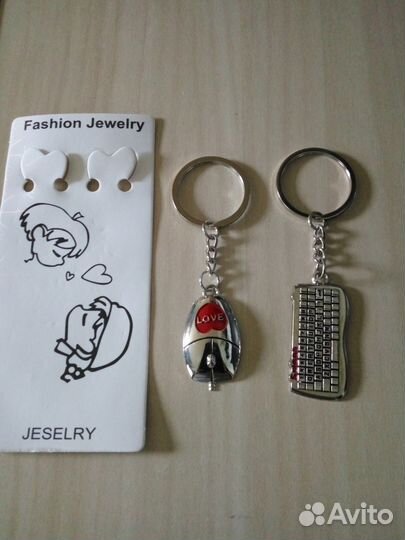Брелки парные - мышка и клавиатура