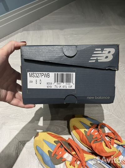 Кроссовки new balance 327 разноцветные яркие