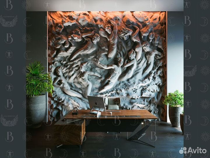 Барельеф интерьерный из фильма Адвокат дьявола 3,3