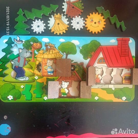 Бизиборд - Три поросенка