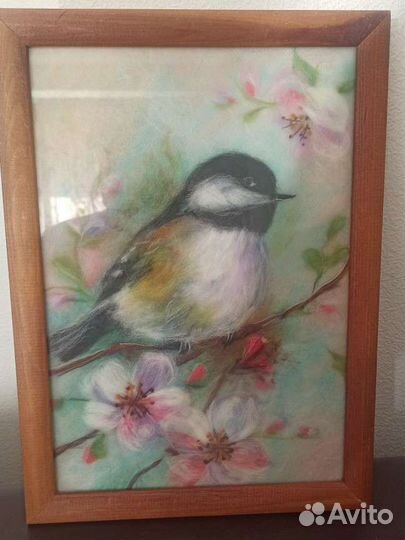 Картина из шерсти