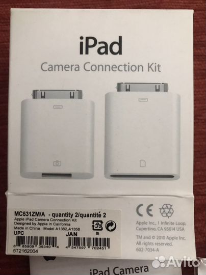 iPad Camera Connection Kit mc531zm/A адаптер