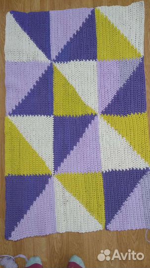 Вязанные коврики крючком