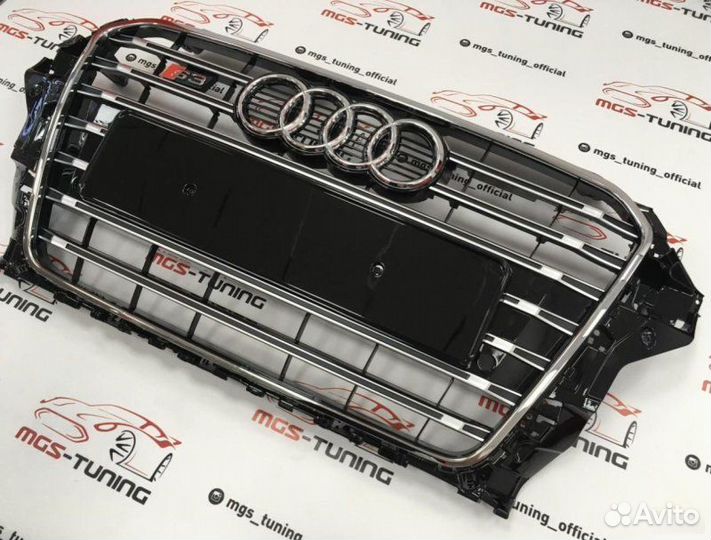 Решетка на Audi A3 в стиле S3 12-16гг. дизайн 1