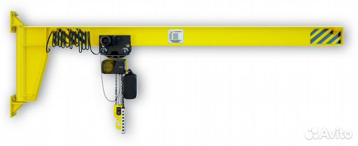 Кран консольный настенный с ручным поворотом