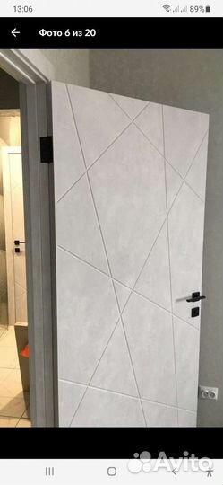 Дверь межкомнатная Бетон снежный