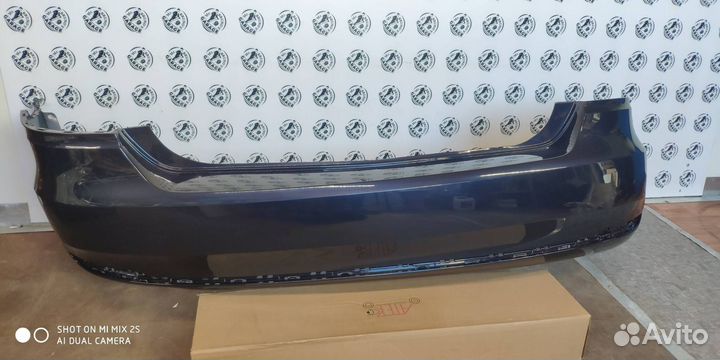 Бампер задний VW Polo Sedan 5 рестайлинг Синий