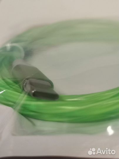 Светящийся кабель зарядки смартфона Type C