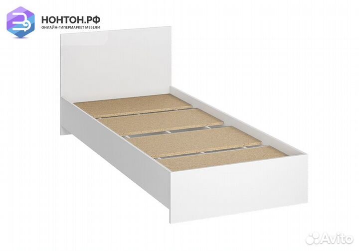 Кровать Ронда 0.8 м белое дерево