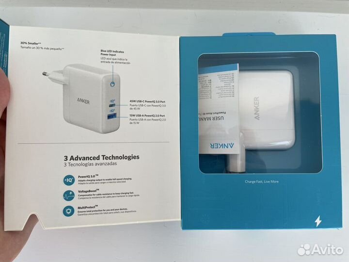 Anker PowerPort Atom III зарядное устройство 60W