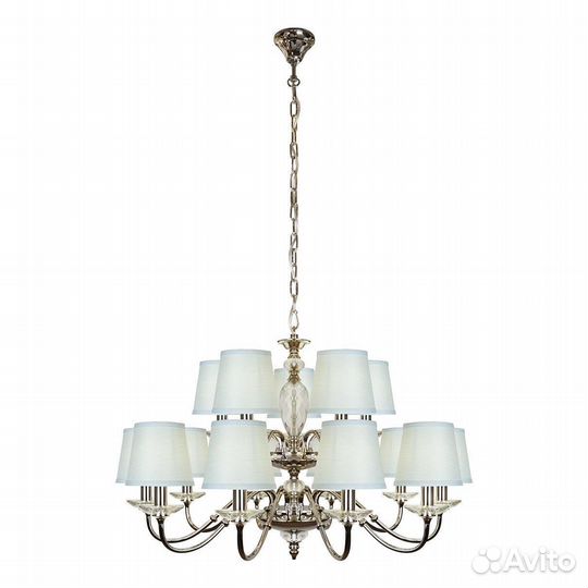 Люстра металл и текстиль классика