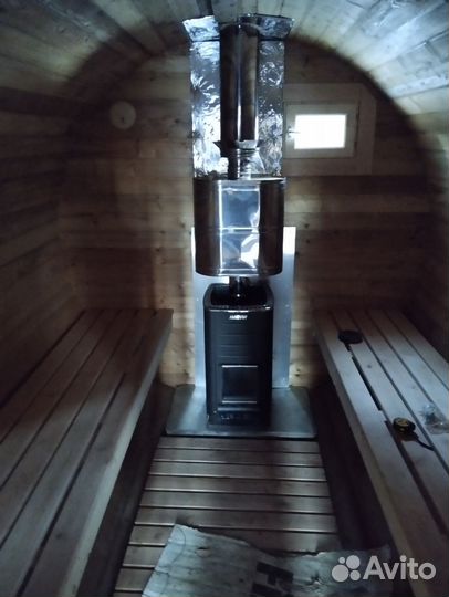 Баня бочка из термодоски