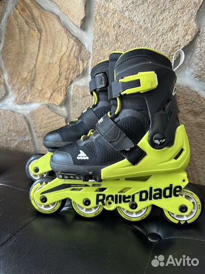 Роликовые коньки детские rollerblade, шлем,защита