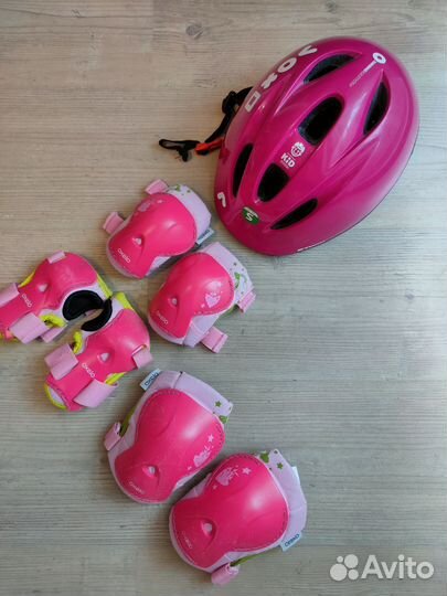 Шлем и защита для роликов, велосипеда