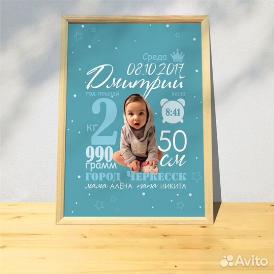 Метрика для новорожденных