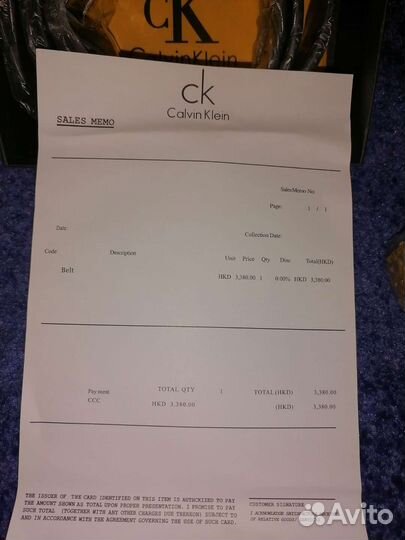 Ремень calvin klein