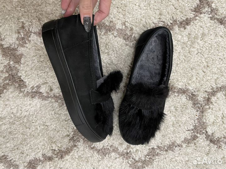 Зимние лоферы