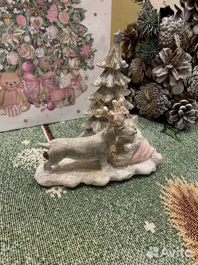 Новогодняя фигурка «Звери у ёлочки»