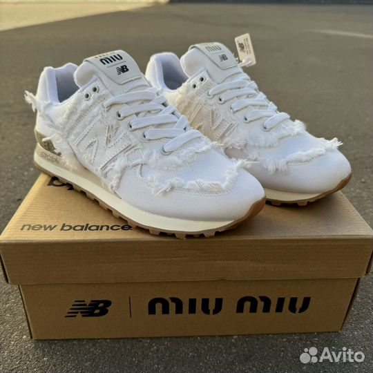 Кроссовки New balance 574 x miu miu
