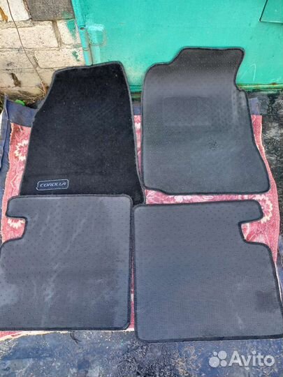 Автомобильные коврики ворсовые для toyota corolla