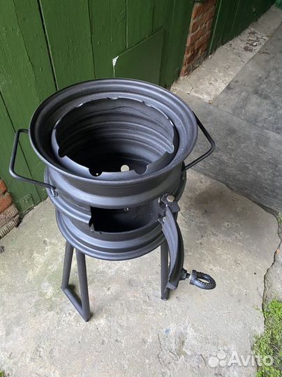 Печка под казан из дисков