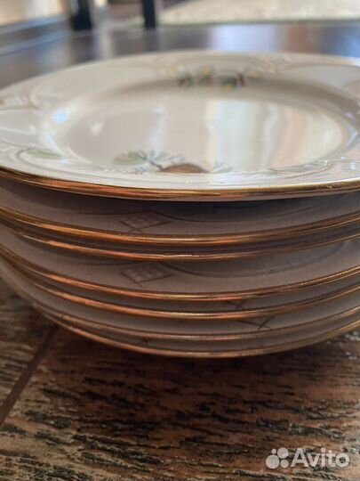 Сервиз Хайта, тарелки, стакан хрустальный