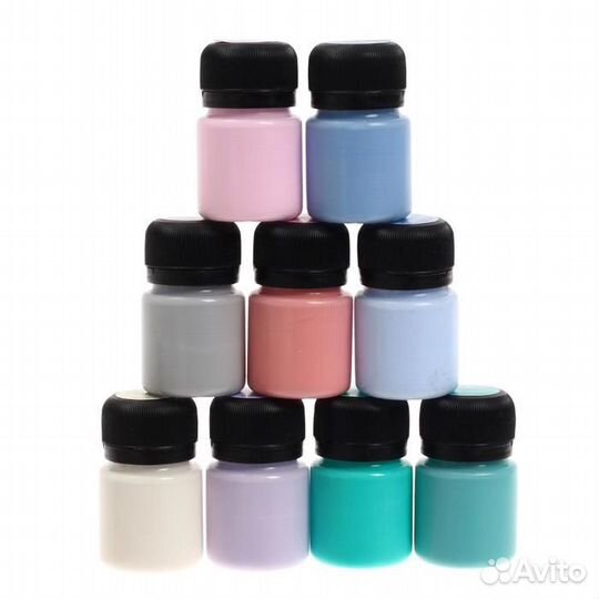 2 шт. Краска акриловая, набор 9 цветов х 20 мл, Ma