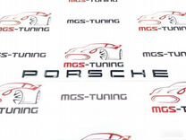 Шильдик Porsche черный порше эмблема надпись
