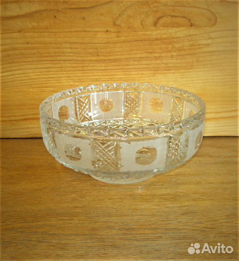Салатник хрустальный СССР