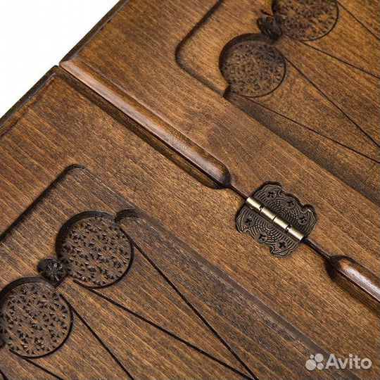 Нарды и шашки резные Кавказский волк 62 х 64 см бук Армения 62701