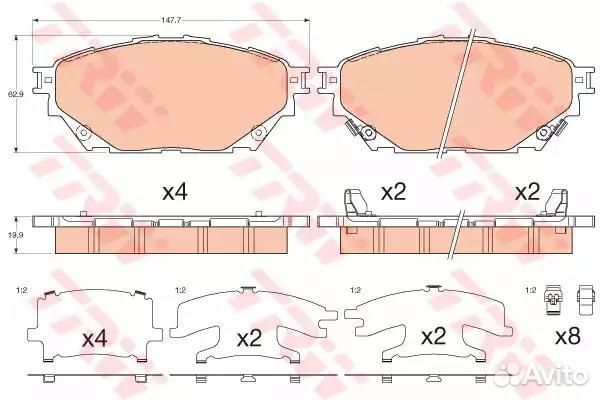 Комплект тормозных колодок