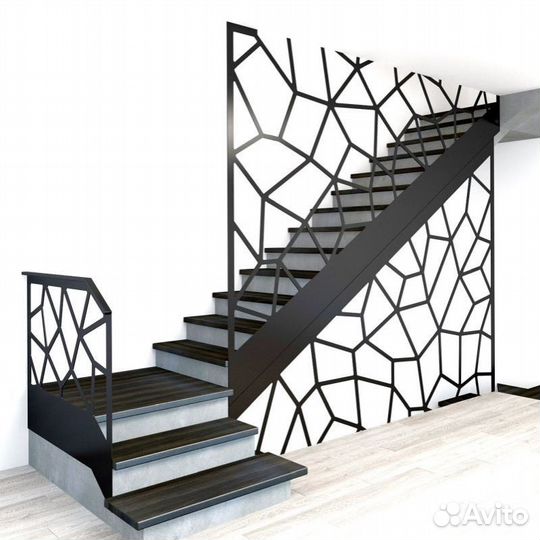 Металлические лесницы и перила дизайн 5877