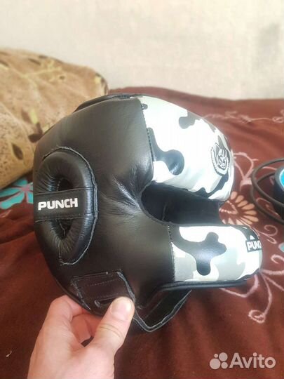Боксерский шлем с бампером