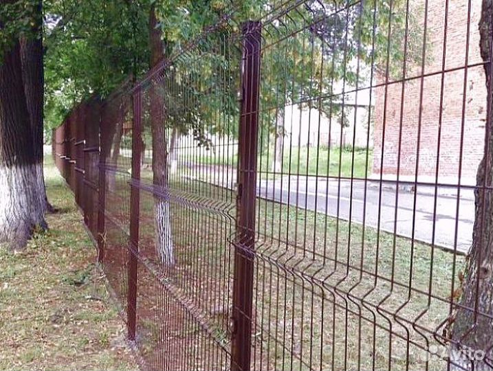Забор сетка 3д