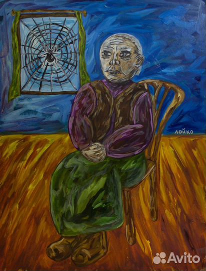 Картина маслом живопись ар брют