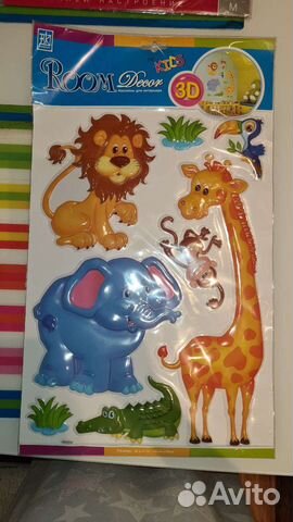 Декоративные наклейки 3D на стену для детской