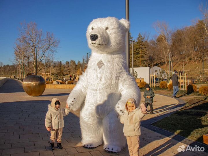 Белый мишка / Аниматор / Ростовая кукла