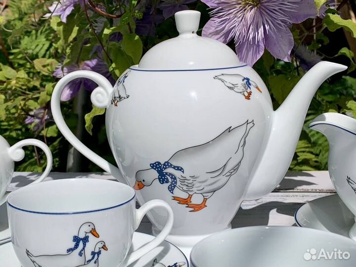 Фарфоровый сервиз Гуси Aura of Bohemia
