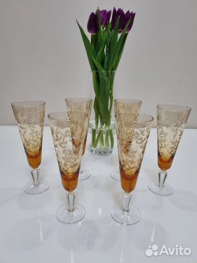 Фужеры хрустальные СССР