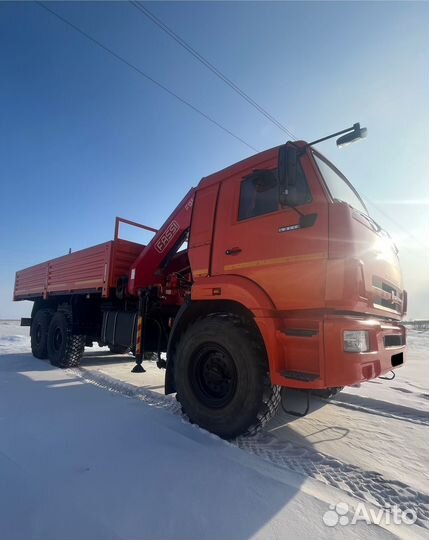 Бортовой грузовик КАМАЗ 43118-24 с КМУ FASSI, 2012