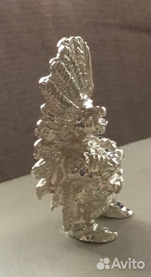 Статуэтка серебренная «индеец»