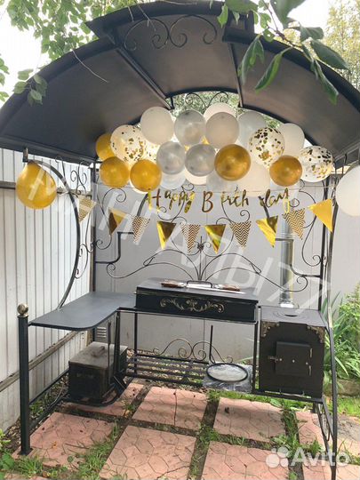 Мангал в стиле лофт