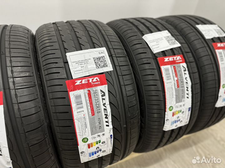Zeta Alventi 235/40 R18 и 265/35 R18 96Y