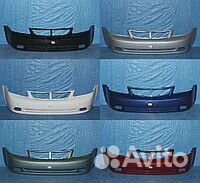 Бампер Chevrolet Lacetti передний седан белый