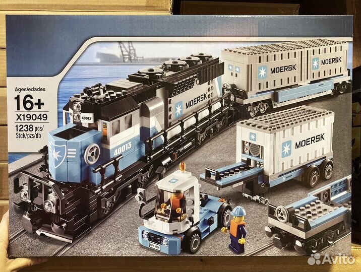 Конструктор Техник Грузовой Поезд 1238 деталей