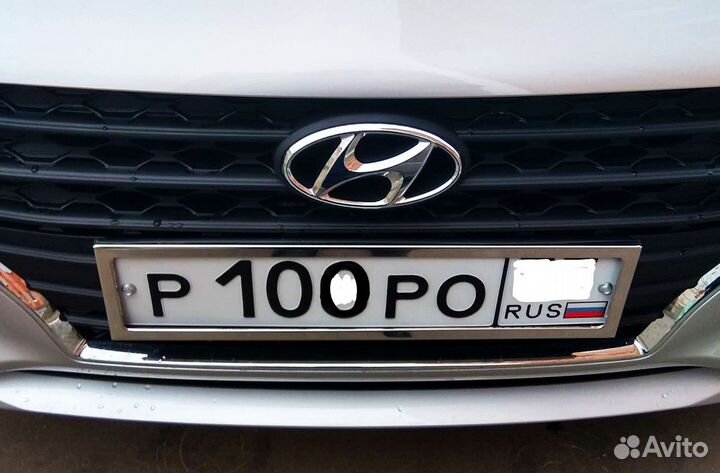 Рамка антивандальная металлическая хром